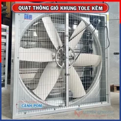 Quạt thông gió vuông tole kẽm 1100x1100 BMF-1100 Cánh POM